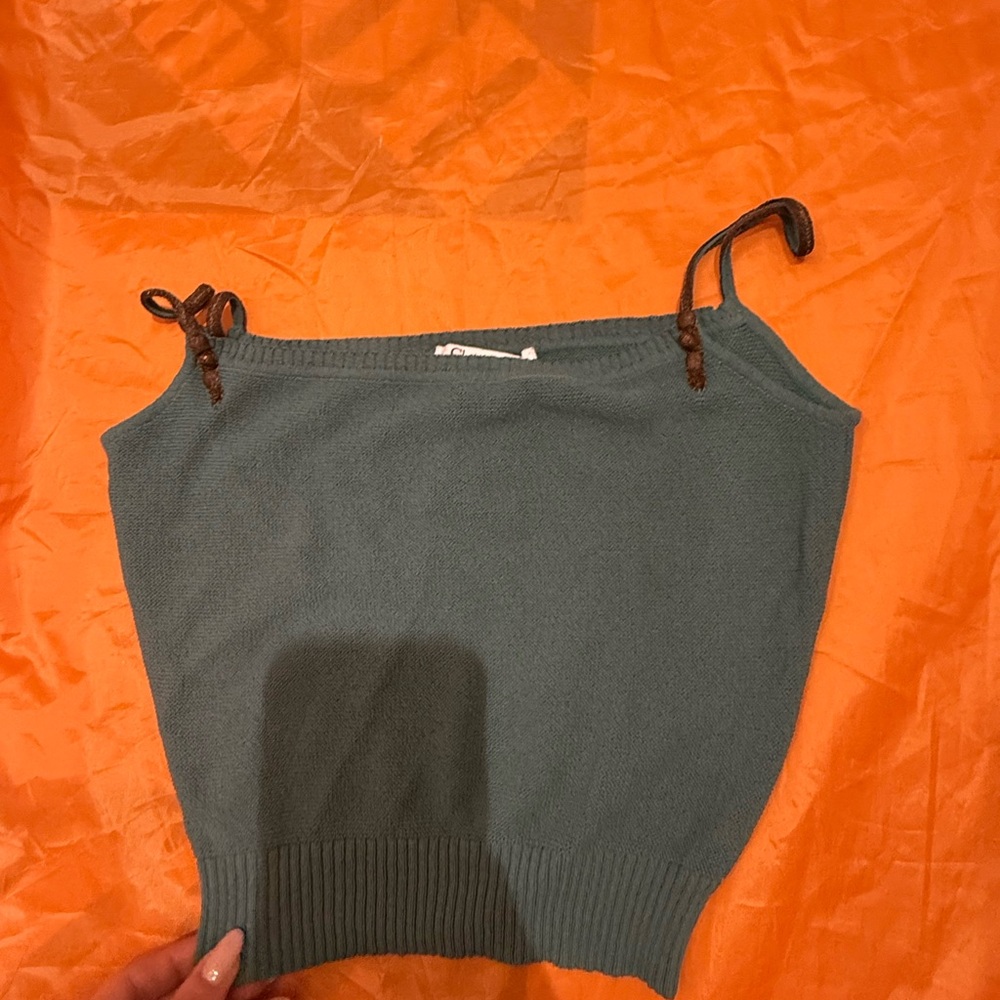 Dior Teal Knit Top - Picture 4 of 4